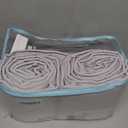 TillYou Microfiber Reversible Crib Cover for Long Rail Gray White 51"x 7" Inches