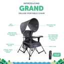 Baby Delight Go with Me Grand Deluxe Portable Chair | for Kids | Indoor and Outdoor | Grey