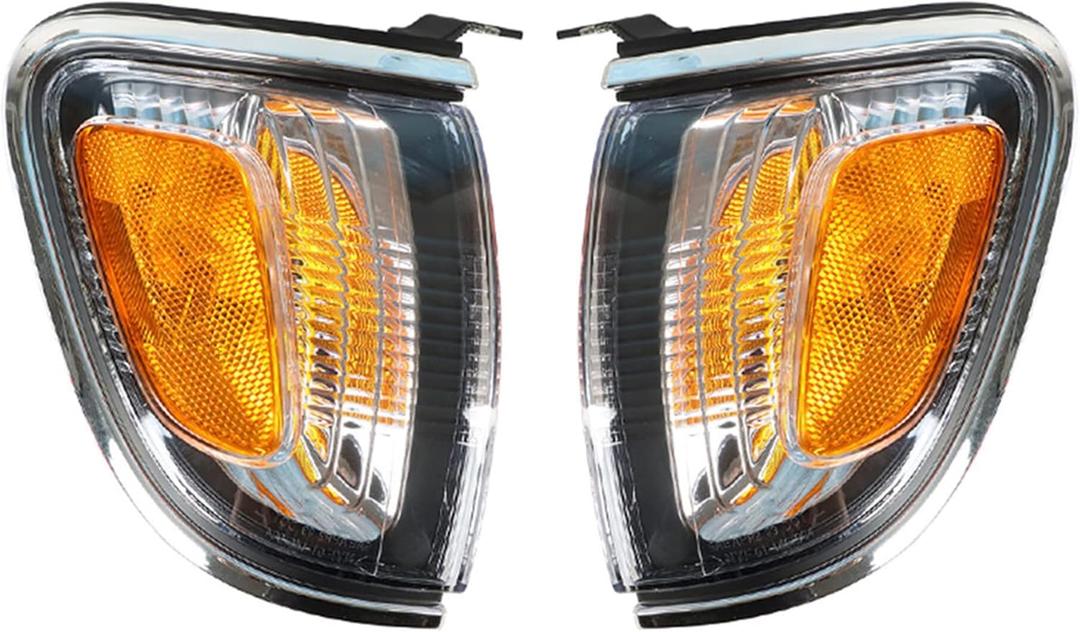 Parking/Side Marker Light Electroplated Frame of Corner Light Replacement for Tacoma 2001 2002 2003 2004 Replacement for 8161004080 8162004080