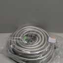 Garden Hose 50 ft, Stainless Steel Water Hose with 10 Function Nozzle Flexible, Heavy Duty, Lightweight, No-Kink, Pet Proof, Puncture Proof Hose Metal for Yard, Outdoor