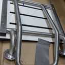 Folding Wall Mounted Shower Seats with Armrests,304 Stainless Steel Polished Flip-up Wider Bath Stool for Seniors Pregnant Handicap,Toilet Disability Assist Device (Brushed)