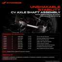 A-Premium Pair (2) Front CV Axle Shaft Assembly Compatible with Mazda 3 2006-2013, 5 2006-2010 2012-2015, 2.0L 2.3L 2.5L, Manual Transaxle Only, Front Driver and Passenger Side