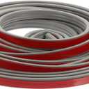 KICHOUSE 1roll Door Weather Stripping Insulation Seal Strip Self-Adhesive Door Draft Stopper for Noise Reduction and Energy Efficiency Easy to Cut and Install