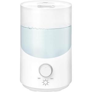 Cool Mist Humidifier for Bedroom, 3L Top Fill Ultrasonic Air Humidifier with Adjustable Knob Control, Quiet Operation, Auto Shut-Off, BPA-Free for Home, Baby, Office, Plants M4
