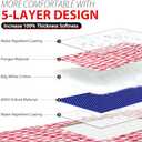 ZAZE Picnic Blanket Extra Large Waterproof, 80''x80''Checkered Picnic Blankets Beach, Outdoor, Camping on Grass Accessories Couple Ideas Wedding Registry Gifts (Red and White)