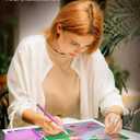 Electric Diamond Painting Pen  Plug-in Vacuum Drill Picker Tool with Built-in Tray, No Wax Needed, USB Diamond Art Painting Pen for Adults & Kids, E-Painter for Diamond Painting Kits(Purple)