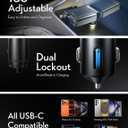 LISEN Car Charger USB C Fast Charge, [Single-Port] Retractable Car Charger USB C, RV Power Adapters for Women Men Phone Type C Charging for iPhone 17 Pro Max 16 15 Samsung S26 S25, MacBook Neo