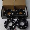KSP 6X5.5 Wheel Spacers for Silverado Sierra,1.5"(38mm) Real Forged Spacers with 78.1mm Hub Bore M14x1.5 Studs fit for Tahoe Avalanche Express Suburban Sierra Yukon (1.5"-6x5.5-4pcs, black)