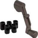 Prime-Line H 3960 Casement Folding Crank Handle, 2-3/4 In. Width, Die Cast Zinc, Bronze Finish (Single Pack)