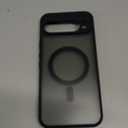 JETech Magnetic Case for Google Pixel 9 Pro XL 2024, Compatible with MagSafe, Translucent Matte Back Shockproof Phone Cover (Black)