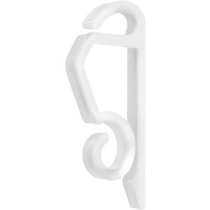Coideal Christmas Light Clips Outdoor - 200 Pcs White Plastic Gutter Hooks Xmas Light Hangers
