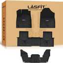 LASFIT All Weather Floor Mats for Honda Pilot 2023-2026 TPE | Full Surround TPE Mats, Tall Walls, 3D Custom Fit, Non-Slip, Easy Clean, Tool-Free Install, Vehicle-Specific Accessories