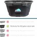 Polar Protector - 100 Gallon Oval Stock Tank Insulated 5mm Neoprene Slip Sleeve Ice Water Therapy Ice Bath Cold Water Cover 100 Gallon Oval Stock Tank Waterproof Tough Keeps Insulated