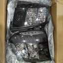 HID Projector Headlight Assembly for 2007-2014 Cadillac Escalade/2007-2014 Escalade ESV/2007-2013 Escalade EXT Left Right Side Headlamp Black Housing Clear Reflector