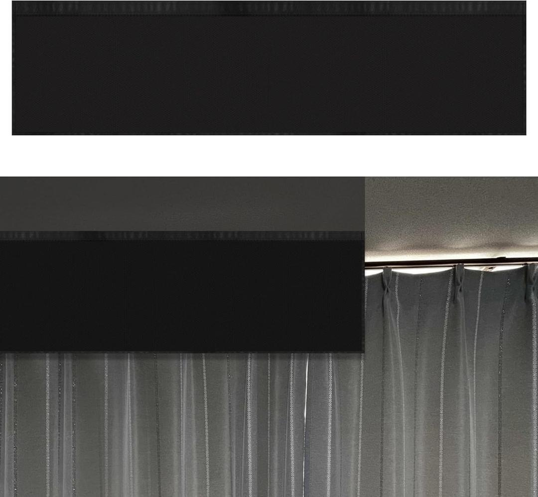 68 x 16.5 Inch Top of Curtain Light Blocker for Blackout Curtains Light Blocking Fit for Bedroom Bathroom Easy Installation with Self-Adhesive Tape