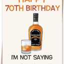 Funny 70th Birthday Cards Gifts for Men Women | Happy 70 Year Old Birthday Decoration for Him, Her, Grandpa, Dad, Husband, Brother