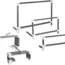 Smart Adjustable Height Track and Field Workout Hurdles for Track and Field Training (27" - 42" (Set of 3))