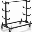 Mobile Conduit Lumber Rack, Pipe Storage Rack with 6 Casters