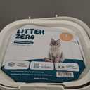Litter Zero Premium Cat Litter Disposal System, White, Smart Waste Management Bin with Standard Refill, 7-Layer Odor Lock Technology, Made in Korea (1)