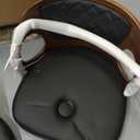 VECELO Bar Stools Set of 2, Adjustable Counter Height Stools with Bentwood Back, Armrest&Footrest, Swivel PU Leather Bar Chairs for Kitchen Island, Coffee Shop and Salon, Black, Quilted Elegance