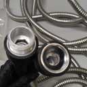 Bionic Steel 25 Ft Metal Garden Hose with Nozzle, 25Ft x 5/8 In. Premium 304 Stainless Steel Metal Water Hose, Flexible Non Kinking, Lightweight, Heavy Duty, for Yard, Outdoor