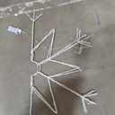 36" Christmas Snowflake Lights LED Silhouette Snowflake Lights Large Folding Window Lighted Snowflake with Twinkling Modes Giant Hanging Yard Decorations for Indoor Outdoor Christmas Party