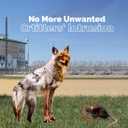 Bird-X 2D Hunting Coyote Predator Decoy - Targets Canada Geese, Deer and Rabbits Deterrent, Yard Ornament