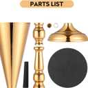 10 Pcs Gold Vase Wedding Centerpieces for Tables Centerpiece Table Decorations Metal Tall Artificial Flower Vases for Wedding Reception Party Birthday Event Home Decor