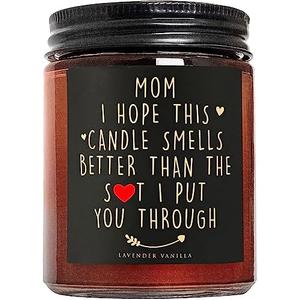 Briojoy Candle for Mom - Aromatherapy, Stress Relief, Relaxing Gifts for Women Wife Girlfriend Friend Female - Highly Scented Candle for Home - Natural Soy Candle - Funny Birthday, Mother's Day Gift