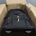 star cloud 21x14x9 Rolling Backpack with Wheels - Water-Resistant, 17.3" Laptop Compartment, Ideal Carry-On for Overnight Travel, College, Work - Wheeled Business Backpack for Adults (Black)