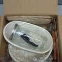 Sourdough Starter Kit - Banneton Proofing Basket 9 Inch Round & 10 Oval, Complete Sourdough Bread Baking Supplies with Starter Jar, Bread Sling, Lame, Danish Dough Whisk, Bags