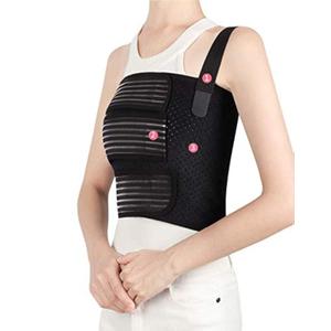 Solmyr Rib Brace Broken Rib Belt, Rib Support Brace for Men and Women, Breathable Chest Wrap Belt for Sore or Bruised Ribs Support, Sternum Injuries, Dislocated Ribs Protection, Pulled Muscle Pain (Medium)
