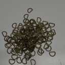 Swpeet 150Pcs 3/4 Inch - 20mm Bronze Multi-Purpose Metal D Ring Semi-Circular D Ring for Hardware Bags Ring Hand DIY Accessories (Bronze, 3/4 Inch)