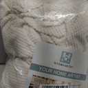 H.VERSAILTEX Super Stretch Individual Seat Cushion Covers - Sofa & Couch Cushion Slipcover Sets - Thick Jacquard Textured Twill Fabric (3 Piece XL, Ivory)