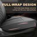 Front Car Seat Covers for Ford,Leather Waterproof Seat Protector Custom Fit Ford Escape Explorer Fusion Maverick Edge Excursion Fiesta,Partial Back Coverage,2 Pack,Black