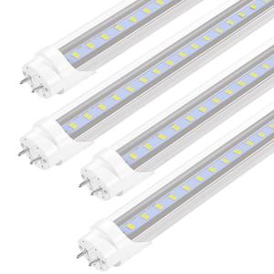 PARNOARCK Fluorescent Light Bulbs 48 inch T8 LED Bulbs 4 Foot Type A+B,24W 3200LM 6500K Clear Cover Super Bright,Single and Double End Powered,T8 T10 T12 Fluorescent Bulbs Replacemen(1 pack)