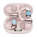 AI Language Translator Earbuds, OWS Real-Time 3-in-1 Translation Earbuds 144 Languages & Accents, Translation Device for Travel Business Learning, Elegant Pink