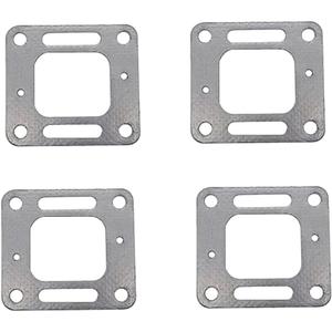 Pack of 4 18-0897 Exhaust Restricted Elbow Risers Gasket Compatible with Mercury Mercruiser V6 V8 Engines Replace 27-41813, 27-860233, 27-863724