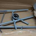 Medline Heavy Duty Bariatric Extra Wide Folding Walker wtih 5" Wheels, Supports up to 600 lbs, Comfort Foam Hand Grips