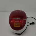 Cuckoo CR-0655F Rice Cooker & Warmer, 6 cups, LCD Display 11-Menu Options - White, Turbo, Mixed, and Brown/GABA Rice, Porridge, Steam Multi Cook, My Mode, 16-Various Cooking Methods, Sm, Red/White