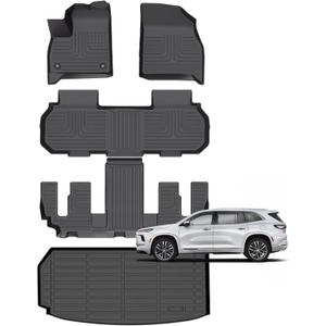 for Buick Enclave Floor Mats 2025-2026 & Chevy Traverse 2024-2026 (Only 7 Seats) & GMC Acadia 2024-2026 (Only 7 Seats),Car Mats for Buick Enclave All Weather Cargo Liner Accessories