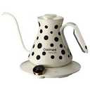 Cocinare Colorchanging Collection Polka Gooseneck Electric Kettle, ±0.5℉ Precise Temperature Control for PourOver Coffee & Tea, Quick Heating 1500W, Stainless Steel Interior, 0.9L