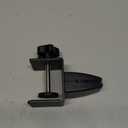 Adjustable Aluminum Sneeze Guard Clamp for 1/ Panels - Black Desk Divider & Privacy Shield Support, Plexiglass Compatible (1-Pack)