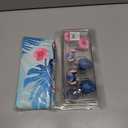 Jay Franco Disney Lilo & Stitch Floral Fun 14 Piece Bathroom Set - Includes Shower Curtain, 12 Hooks, & Non-Slip Bath Rug - Easy Care Fabric (Official Disney Product), Acrylic,Microfiber