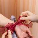 Fnize Orange Pink Corsage and Boutonniere Set, Artificial Rose Boutonniere and Wrist Corsage Flower for Bride Groom Bridesmaids Groomsmen Wedding Homecoming Prom Flowers