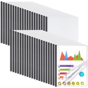 Report Covers with Sliding Bar, Clear Report Covers for A4 and Letter Size Paper, Resume Covers Presentation Folders File Document Binder for School Business, 70 Sheet Capacity