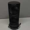 DR.PREPARE Desk Fan USB Tower Cooling Fan with Remote Control, DC Motor Portable Oscillating Fan, 3 Speeds, Dual Air Circulation, 110 Oscillation, Table Fan for Bedroom Dorm Room Office Desktop