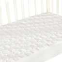 Biloban Crib Mattress Protector Pad Waterproof, Toddler Waterproof Crib Mattress Cover, Machine Washable & Dryer Fit Baby Toddler Bed Mattress Protector (Standard Size 52 x 28), White