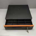 Tera 16 inch Auto Open Cash Drawer with Heavy Duty Insert Tray 5 Bill 8 Coin for POS System Removable Cash Tray Media Slot 24V RJ12 Key-Lock (Round Corner) for Small Business Retail 405R
