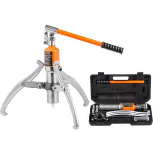 VEVOR Hydraulic Gear Puller, 15 Ton Max Capacity Wheel Bearing Pulling Separator, 2 or 3 Jaws Puller, Vertically and Horizontally, 12" Jaw Hydraulic Puller with Case for Pulling Hubs